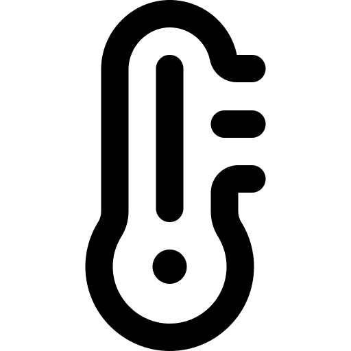 High temperature weather thermometers temperature icon