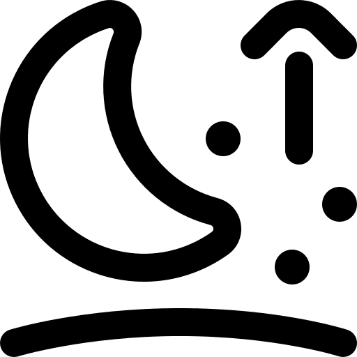 Moonrise interface symbol moonrise icon