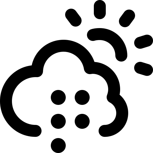 Rainy day sun rainy day rainy icon