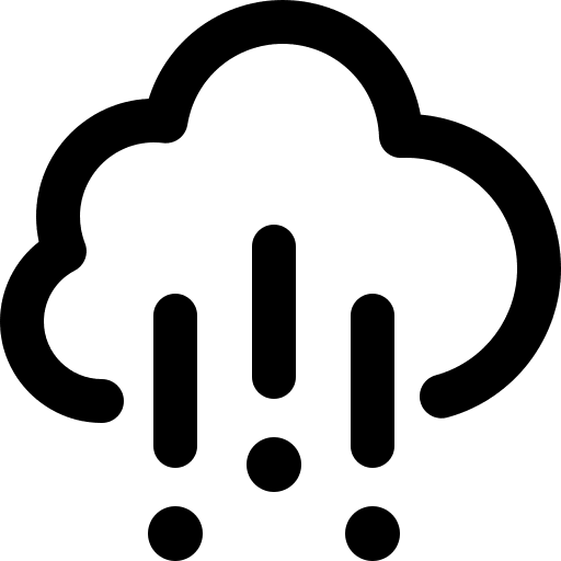 Hail sky storm winter icon