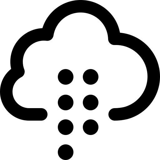 Light rain light rain sky storm icon