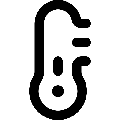 Low temperature low temperature sunny measure icon