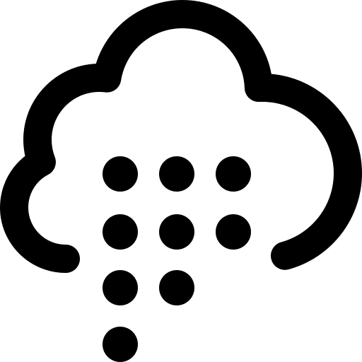 Rain meteorology rain haw weather icon