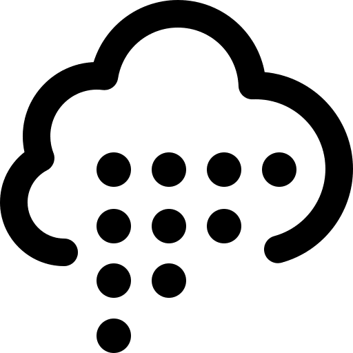 Rain nature rainy meteorology icon
