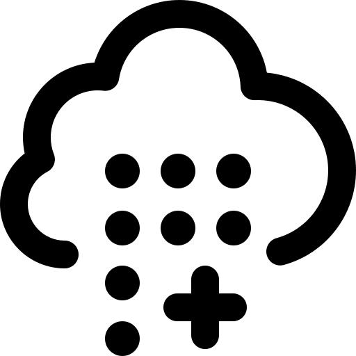 Sleet snowy sleet winter icon