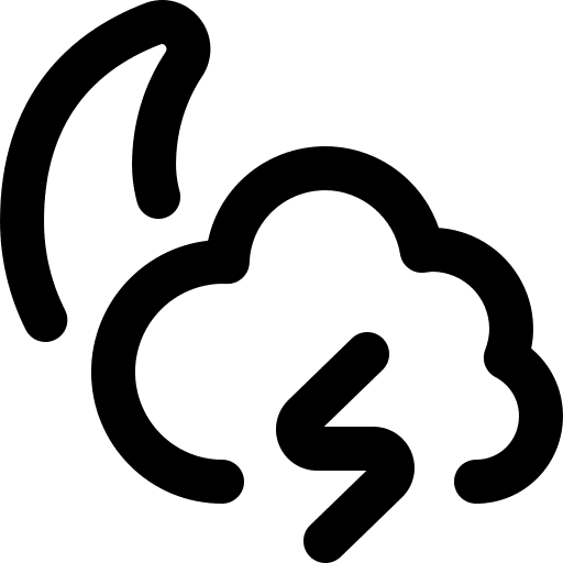 Storm rainy sky weather icon