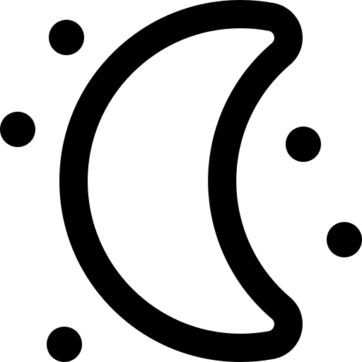 Clear clear climate night icon