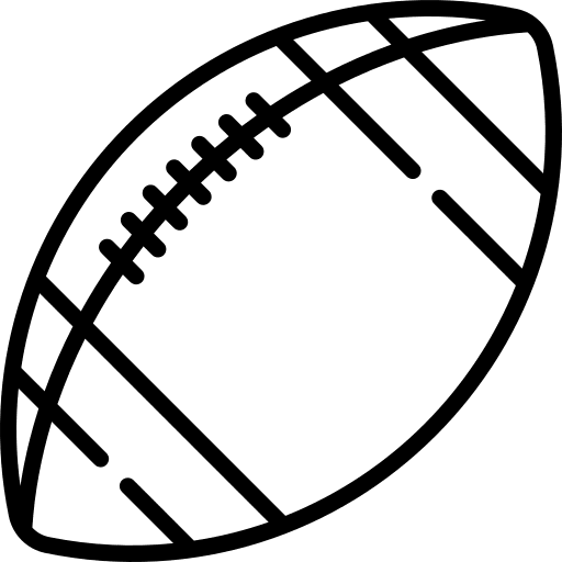 Rugby ball sports and competition rugby ball ball icon