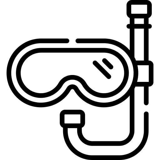 Snorkling respirator sports and competition swimming icon Snorkling respirator sports and competition swimming icon