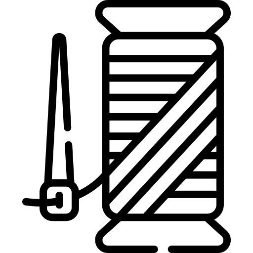 Thread kit hobbies and free time buttons icon Thread kit hobbies and free time buttons icon