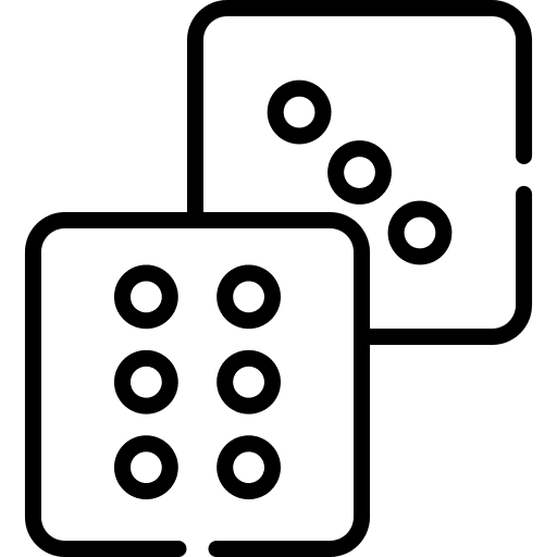 Dice luck gaming casino icon Dice luck gaming casino icon