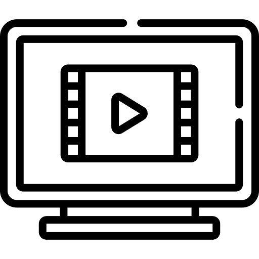 Video online stream chat icon Video online stream chat icon