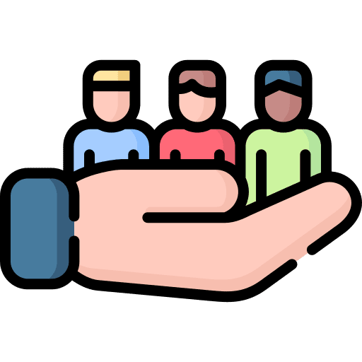 Team miscellaneous teamwork help icon