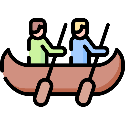 Boat working canoe people icon Boat working canoe people icon