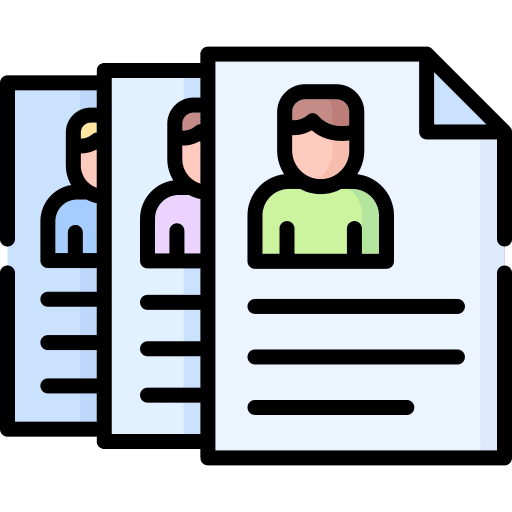 Profile cv personal profile application icon Profile cv personal profile application icon