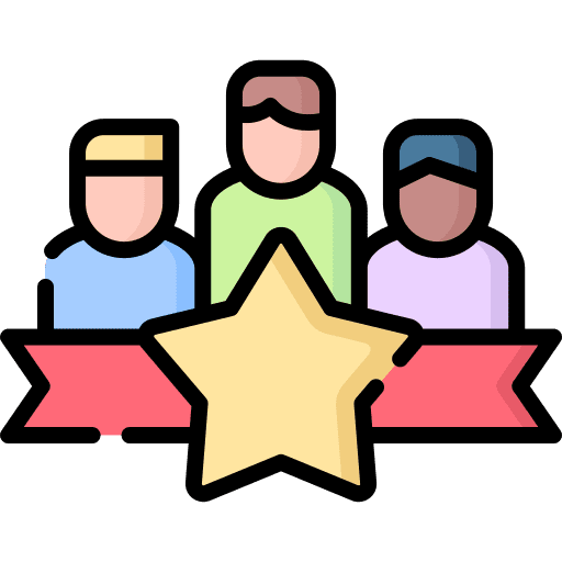 Rating team leader rating icon Rating team leader rating icon