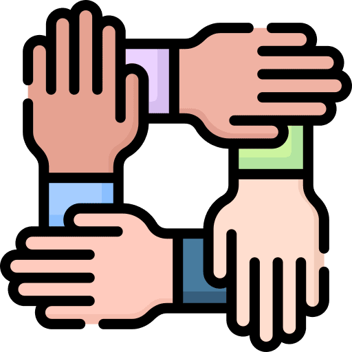 Support hand mutual together icon Support hand mutual together icon