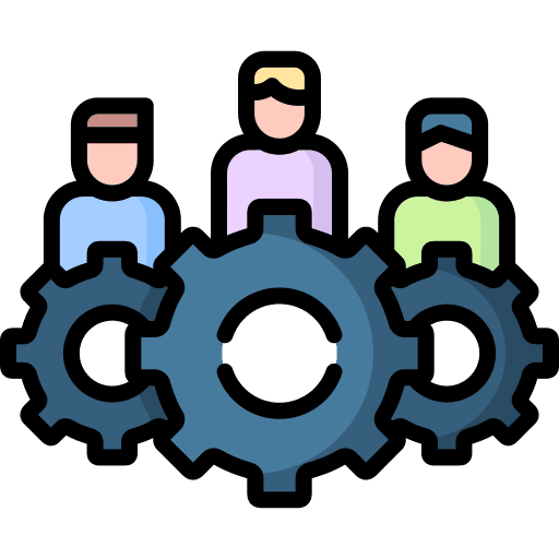 Team management team management gear partner icon Team management team management gear partner icon