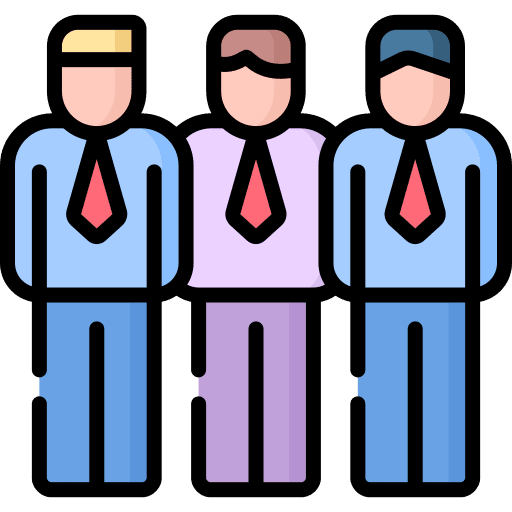 Team participant teamwork business icon Team participant teamwork business icon