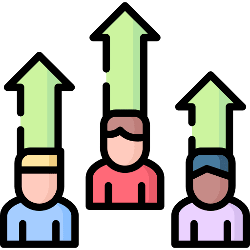 Growth member networking members icon Growth member networking members icon