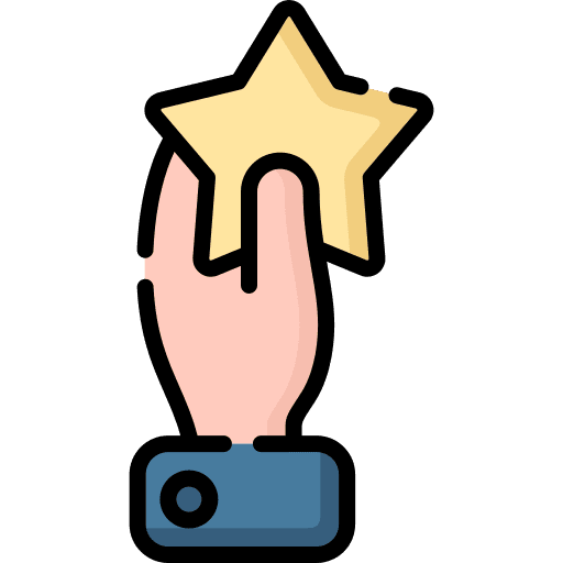 Rating star social media selection icon Rating star social media selection icon