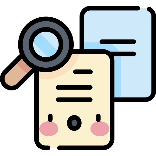 Files analyze document overview icon