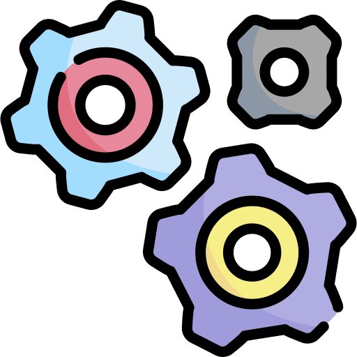 Gears configuration gear settings icon