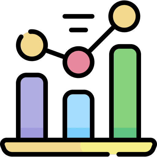 Graphics stats graph business and finance icon Graphics stats graph business and finance icon