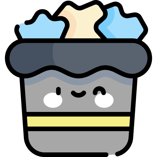 Trash can can bin furniture and household icon Trash can can bin furniture and household icon