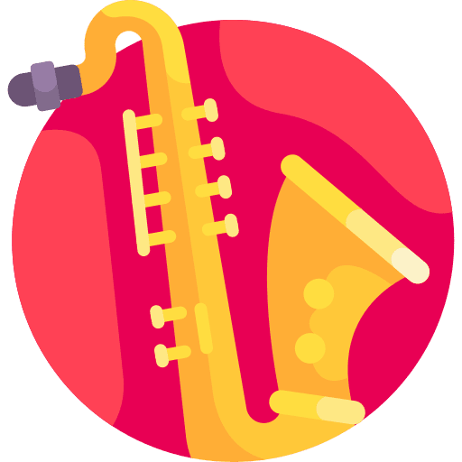 Saxophone saxophone music and multimedia wind icon
