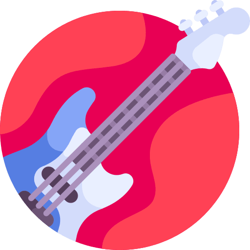 Bass guitar string instrument bass guitar musical instrument icon