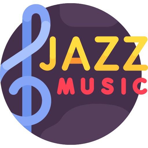Jazz concert quaver musical note icon