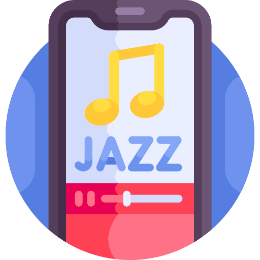 Music player music player mobile phone jazz icon