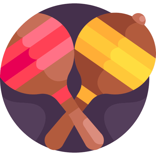 Maracas folklore shaker musical instrument icon