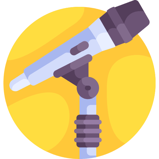 Microphone microphone technology music and multimedia icon