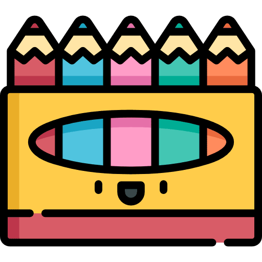 Colors pencil education colored pencils icon