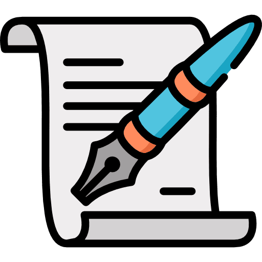 Poetry art and design writing ink icon