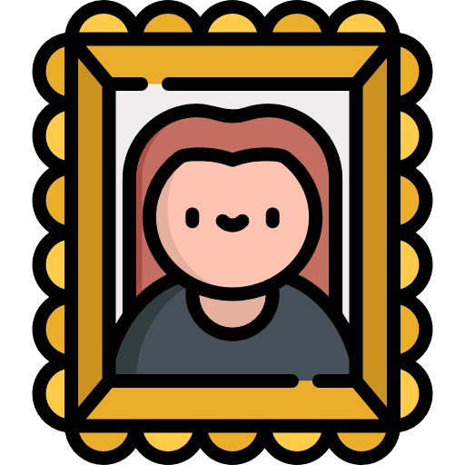Portrait painting picture portrait icon