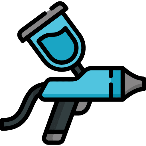 Airbrush paint painting art and design icon