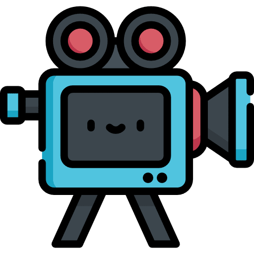 Camera technology art and design cinema icon