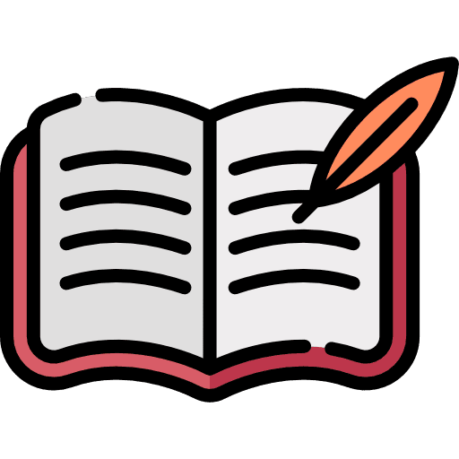 Writing paper signing document icon