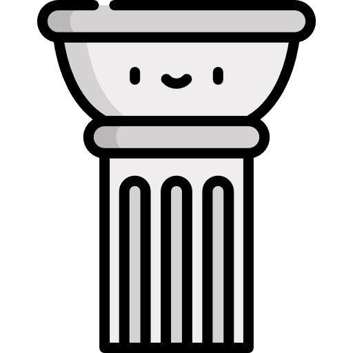 Column art and design decoration adornment icon