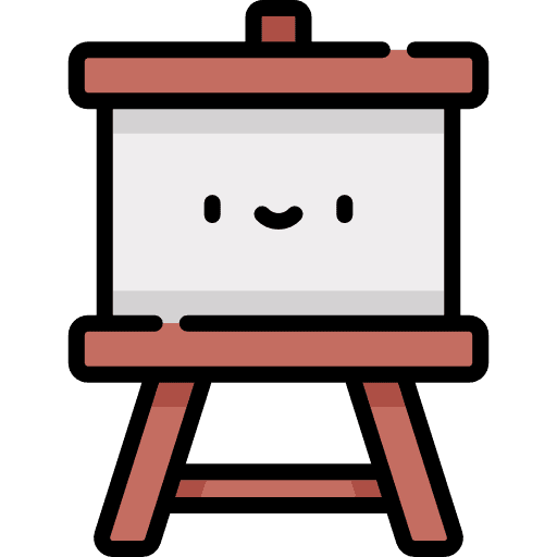 Easel tool painter artistic icon
