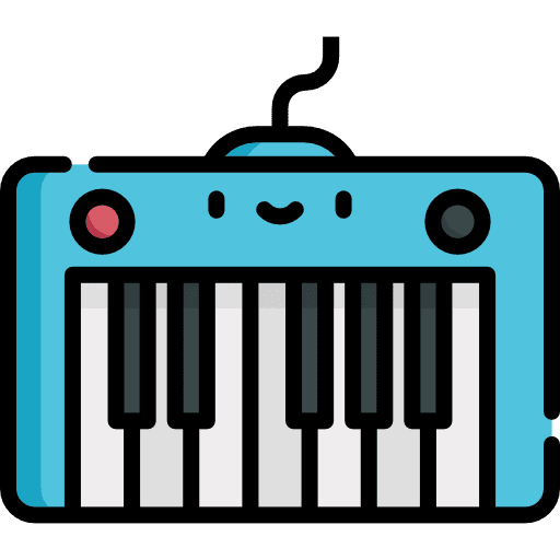 Keyboard piano musical instrument keyboard icon