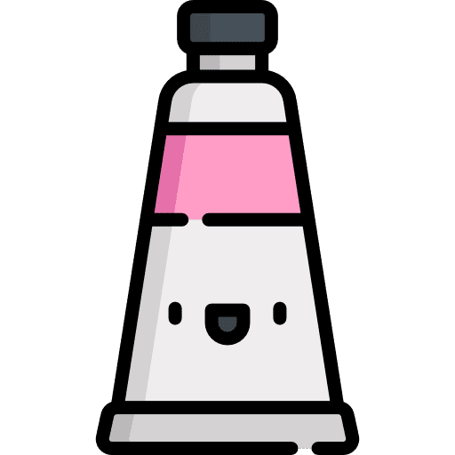 Paint education art and design paint tube icon