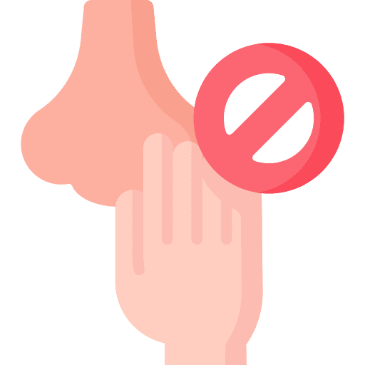 Do not touch nose healthcare and medical do not touch icon Do not touch nose healthcare and medical do not touch icon