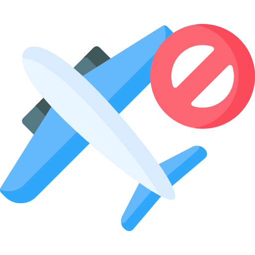 No travelling forbidden healthcare and medical sign icon No travelling forbidden healthcare and medical sign icon