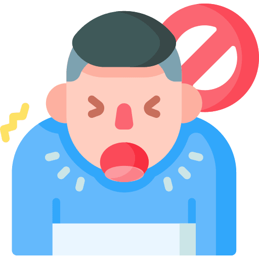 Cough pacient sneeze sickness icon Cough pacient sneeze sickness icon