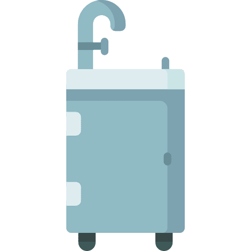 Portable electronics sink wash basin icon Portable electronics sink wash basin icon