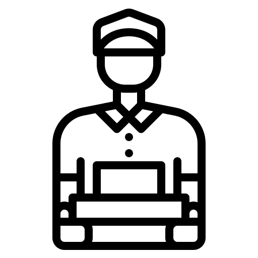 Delivery man delivery courier man fast food icon Delivery man delivery courier man fast food icon